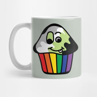 Agender Pride Rainbow Cupcake Mug